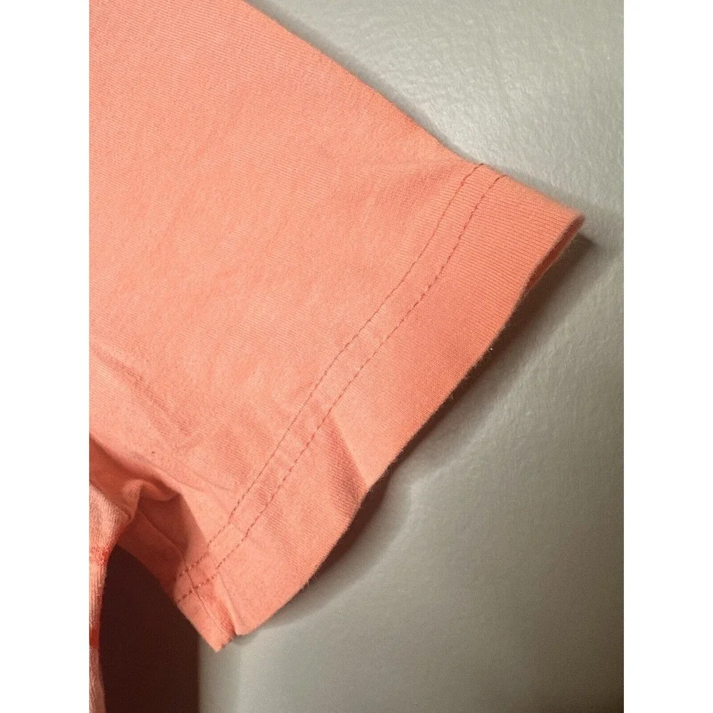 The nike tee crop top size XS t‎ shirt Peach short sleeve logo The Dye RARE